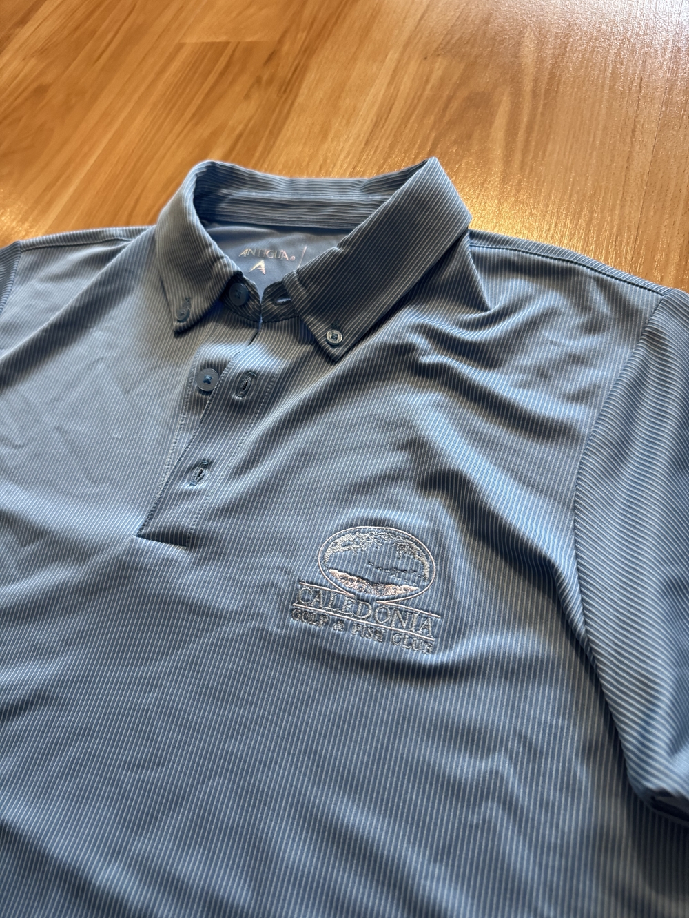 Caledonia Golf & Fish Club Performance Polo Collared Golf Shirt- Men's Medium